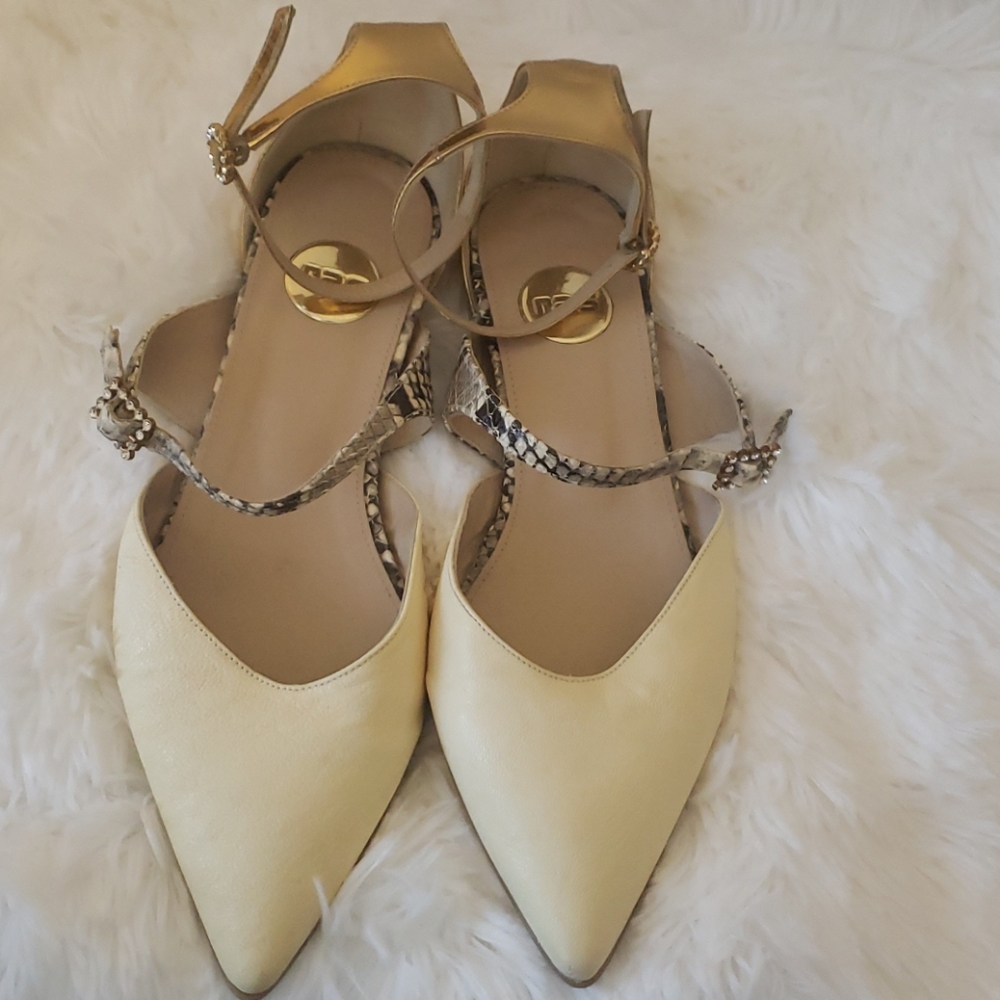 Antropologie RAS flats angkle strap shoes